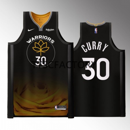 Dres Golden State Warriors Stephen Curry 30 Nike 2022-23 City Edition Crno Swingman - Muške